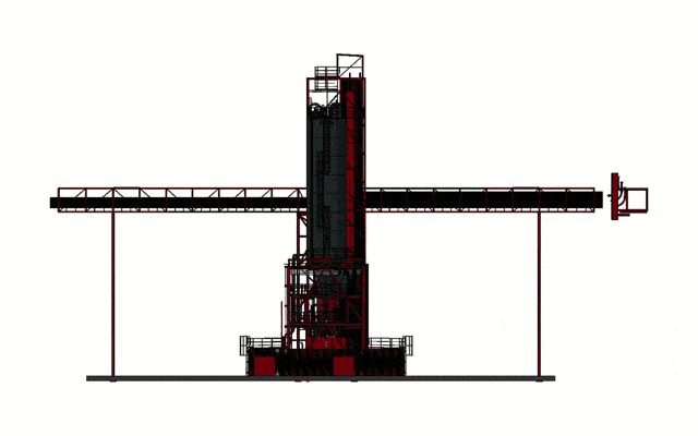 3D model of the activated carbon dosing system at the Schkopau power plant